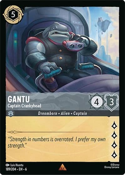 Gantu Captain Crankyhead Azurite Sea Lorcana card