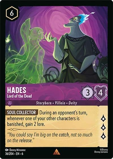 Hades Lord of the Dead Azurite Sea Lorcana card