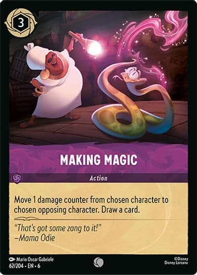 Making Magic Azurite Sea Lorcana card