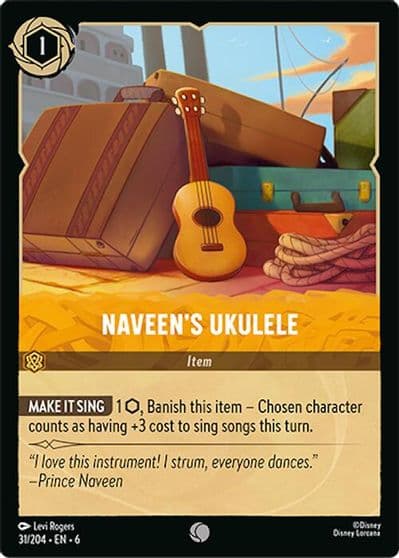 Naveens Ukulele Azurite Sea Lorcana card