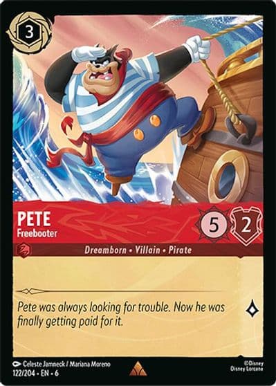 Pete Freebooter Azurite Sea Lorcana card