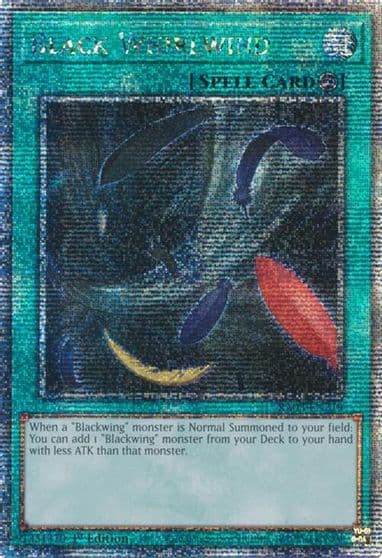 Black Whirlwind Quarter Century Secret Rare Quarter Century Bonanza Yu-Gi-Oh! card