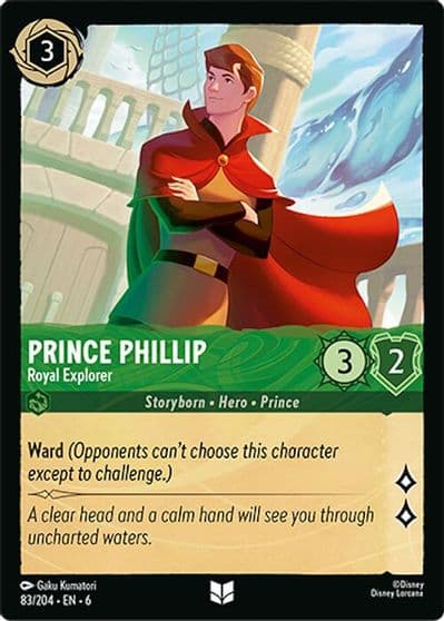 Prince Phillip Royal Explorer Azurite Sea Lorcana card