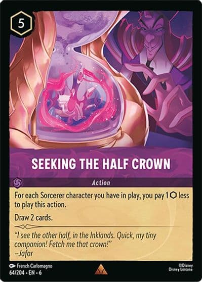 Seeking the Half Crown Azurite Sea Lorcana card