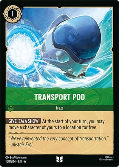 Transport Pod Azurite Sea Lorcana card