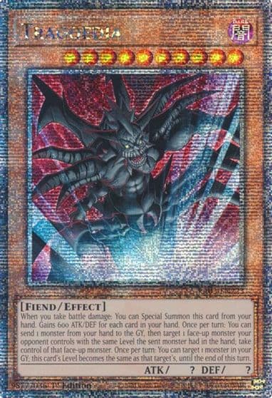 Tragoedia Quarter Century Secret Rare Quarter Century Bonanza Yu-Gi-Oh! card
