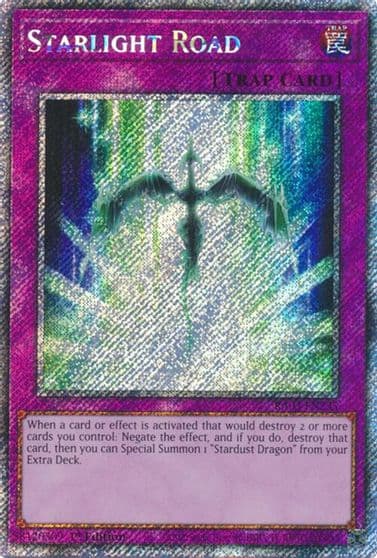 Starlight Road Platinum Secret Rare Quarter Century Bonanza Yu-Gi-Oh! card