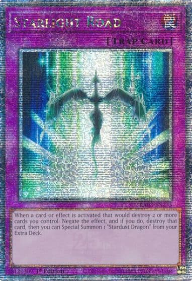 Starlight Road Quarter Century Secret Rare Quarter Century Bonanza Yu-Gi-Oh! card