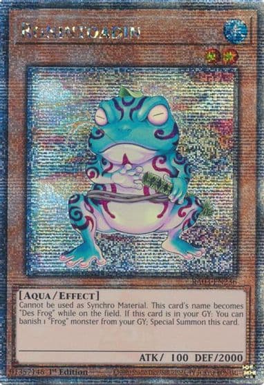 Ronintoadin Quarter Century Secret Rare Quarter Century Bonanza Yu-Gi-Oh! card