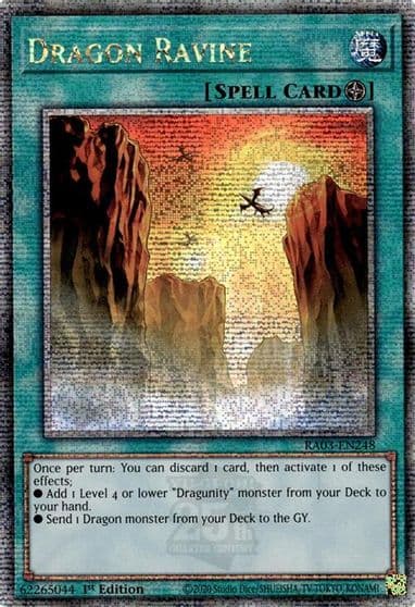 Dragon Ravine Quarter Century Secret Rare Quarter Century Bonanza Yu-Gi-Oh! card