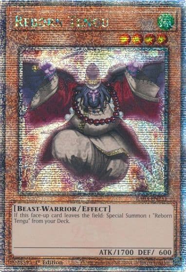 Reborn Tengu Quarter Century Secret Rare Quarter Century Bonanza Yu-Gi-Oh! card