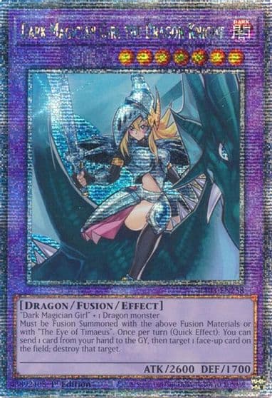 Dark Magician Girl the Dragon Knight Quarter Century Secret Rare Quarter Century Bonanza Yu-Gi-Oh! card