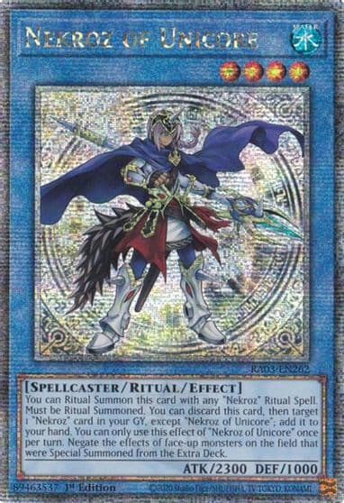 Nekroz of Unicore Quarter Century Secret Rare Quarter Century Bonanza Yu-Gi-Oh! card