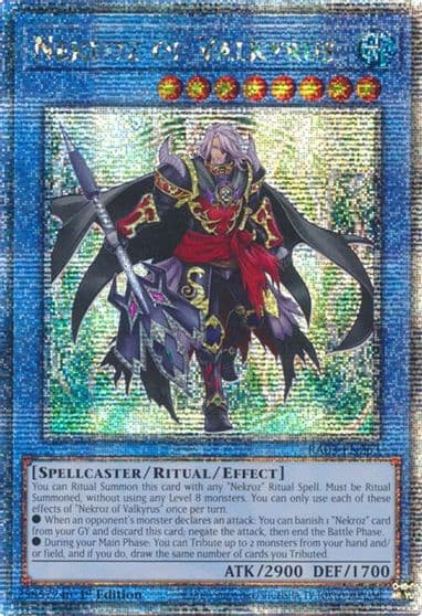 Nekroz of Valkyrus Quarter Century Secret Rare Quarter Century Bonanza Yu-Gi-Oh! card
