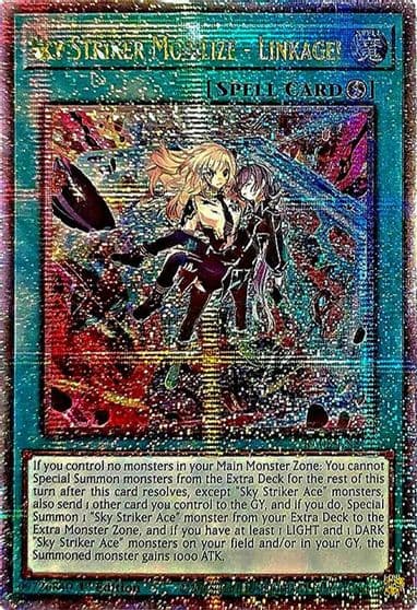 Sky Striker Mobilize Linkage Quarter Century Secret Rare Quarter Century Bonanza Yu-Gi-Oh! card