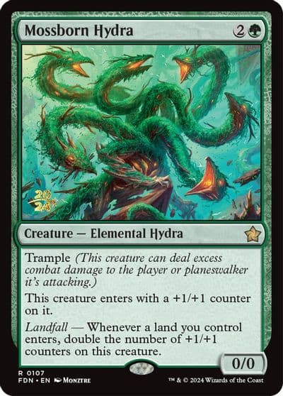 Mossborn Hydra Prerelease Cards Magic card