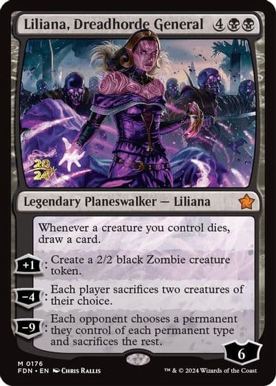 Liliana Dreadhorde General FDN Prerelease Cards Magic card