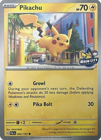 Pikachu (Rain City Showcase) Miscellaneous Cards & Products Pokemon card