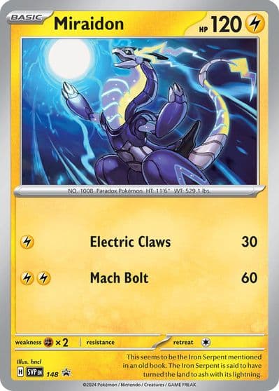 Miraidon - 148 SV: Scarlet & Violet Promo Cards Pokemon card