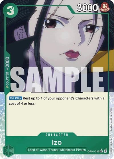 Izo OP01 033 Full Art Premium Booster -The Best- One Piece card