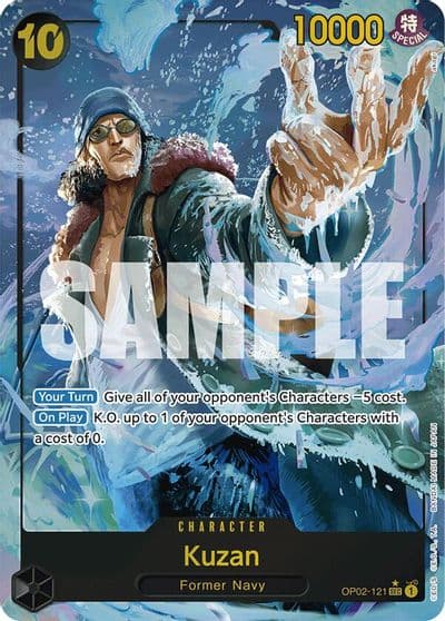 Kuzan OP02 121 Alternate Art Premium Booster -The Best- One Piece card