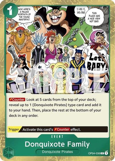 Donquixote Family Jolly Roger Foil Premium Booster -The Best- One Piece card