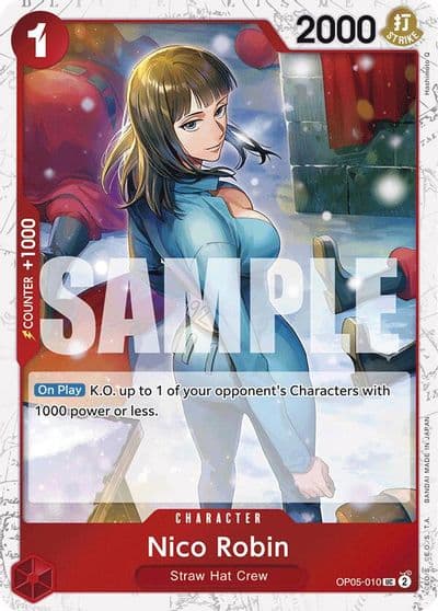 Nico Robin Jolly Roger Foil Premium Booster -The Best- One Piece card