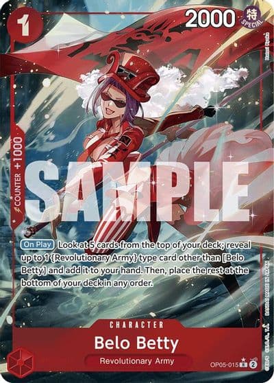 Belo Betty Full Art Premium Booster -The Best- One Piece card