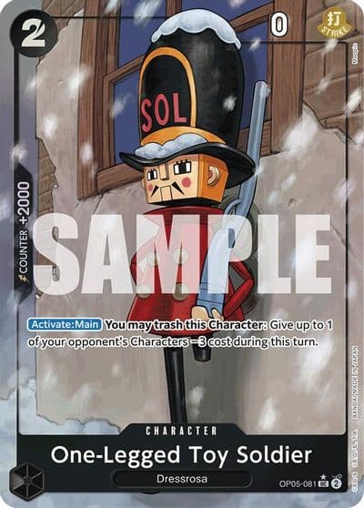 One Legged Toy Soldier Full Art Premium Booster -The Best- One Piece card