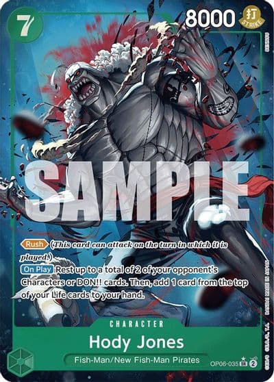 Hody Jones Alternate Art Premium Booster -The Best- One Piece card