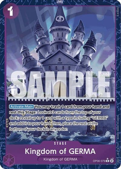 Kingdom of GERMA Alternate Art Premium Booster -The Best- One Piece card