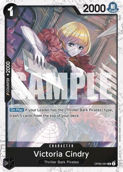 Victoria Cindry Jolly Roger Foil Premium Booster -The Best- One Piece card