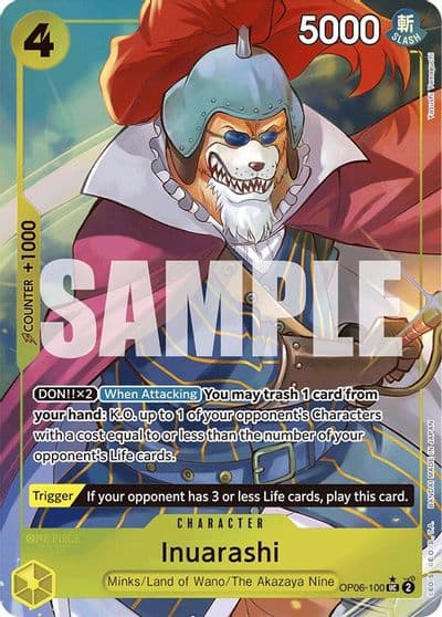 Inuarashi Full Art Premium Booster -The Best- One Piece card