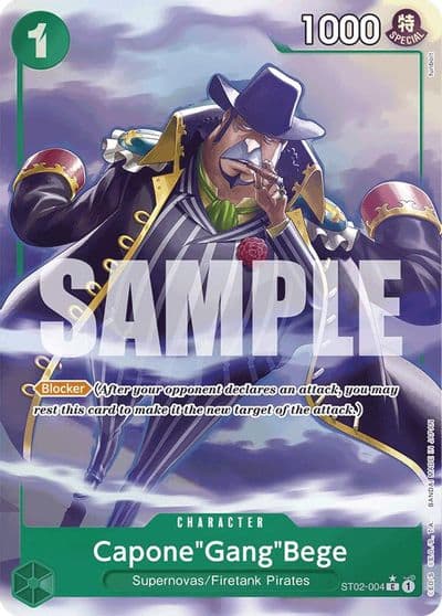 CaponeGangBege ST02 004 Alternate Art Premium Booster -The Best- One Piece card