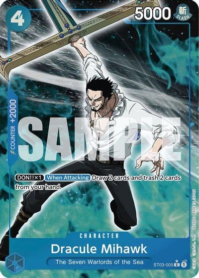 Dracule Mihawk ST03 005 Full Art Premium Booster -The Best- One Piece card