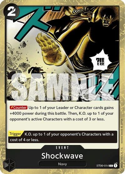 Shockwave Jolly Roger Foil Premium Booster -The Best- One Piece card