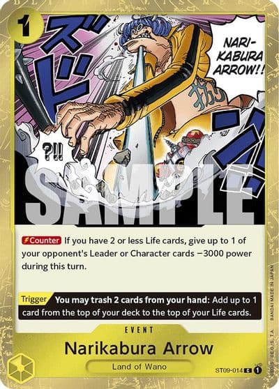 Narikabura Arrow Jolly Roger Foil Premium Booster -The Best- One Piece card