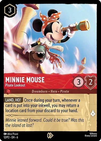 Minnie Mouse Pirate Lookout Disney Lorcana Promo Cards Lorcana card
