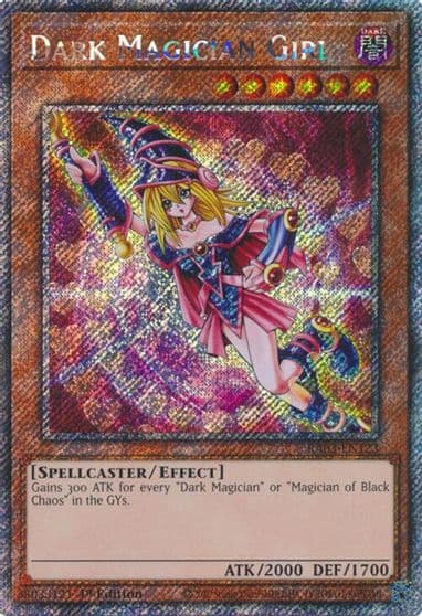 Dark Magician Girl Platinum Secret Rare C Quarter Century Bonanza Yu-Gi-Oh! card