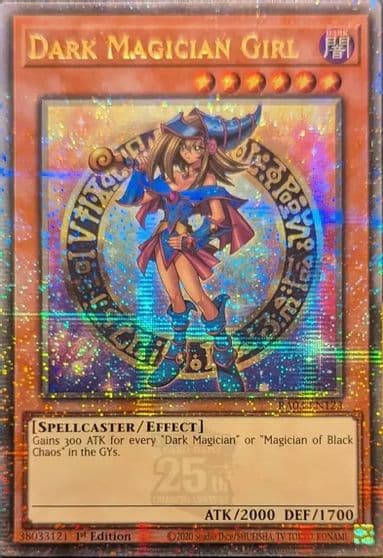 Dark Magician Girl Quarter Century Secret Rare B Quarter Century Bonanza Yu-Gi-Oh! card