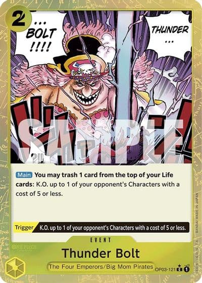 Thunder Bolt Textured Foil Premium Booster -The Best- One Piece card