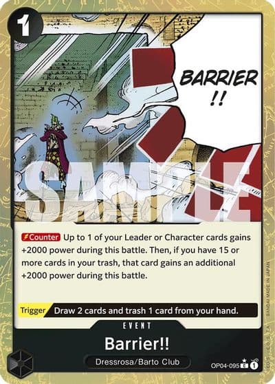 Barrier Textured Foil Premium Booster -The Best- One Piece card