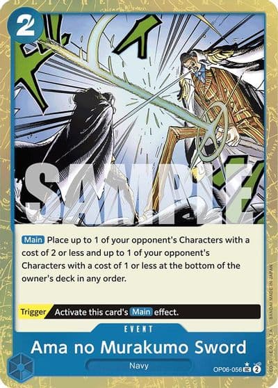 Ama no Murakumo Sword Textured Foil Premium Booster -The Best- One Piece card