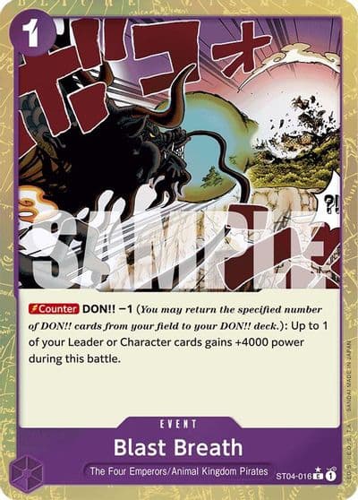 Blast Breath Textured Foil Premium Booster -The Best- One Piece card