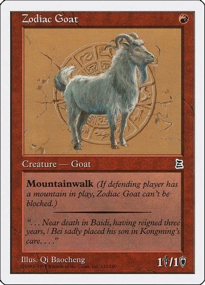 Zodiac Goat Portal Three Kingdoms Magic card