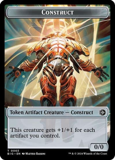 Construct Token Plot Token Double Sided Token Outlaws of Thunder Junction: The Big Score Magic card