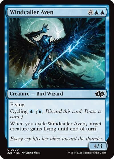 Windcaller Aven Foundations Jumpstart Magic card