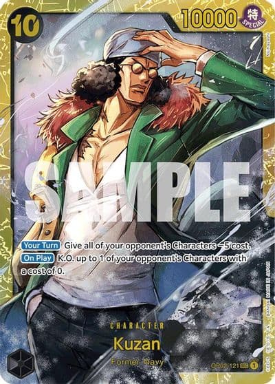 Kuzan OP02 121 Reprint Premium Booster -The Best- One Piece card