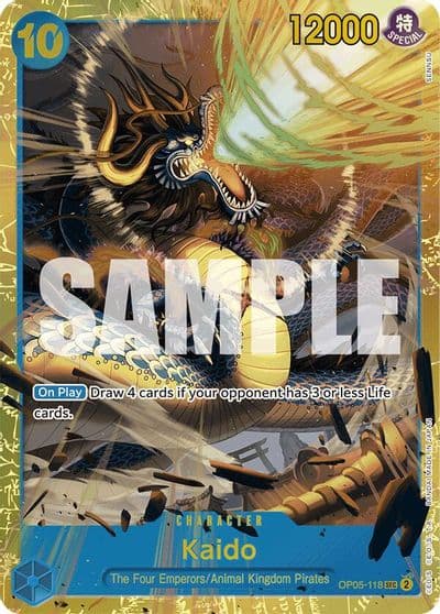 Kaido OP05 118 Reprint Premium Booster -The Best- One Piece card