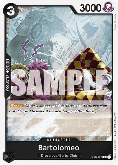 Bartolomeo OP04 089 Reprint Premium Booster -The Best- One Piece card